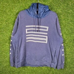 Jordan Brand AJ11 Graphic Hoodie Mens XL Navy Blue Pullover Sweatshirt 23 Logo